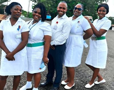 Staff at Kade Government Hospital